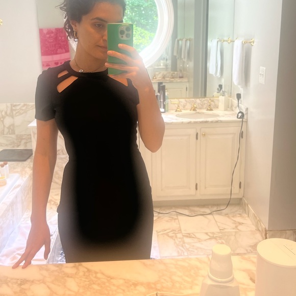 Halston Heritage Black dress size 0, perfect condition - Picture 1 of 3